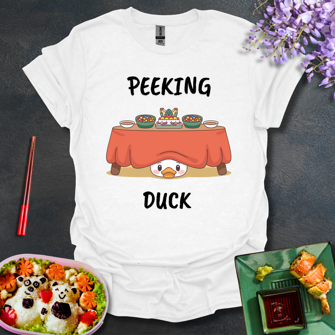Peeking under the table Softstyle T-Shirt