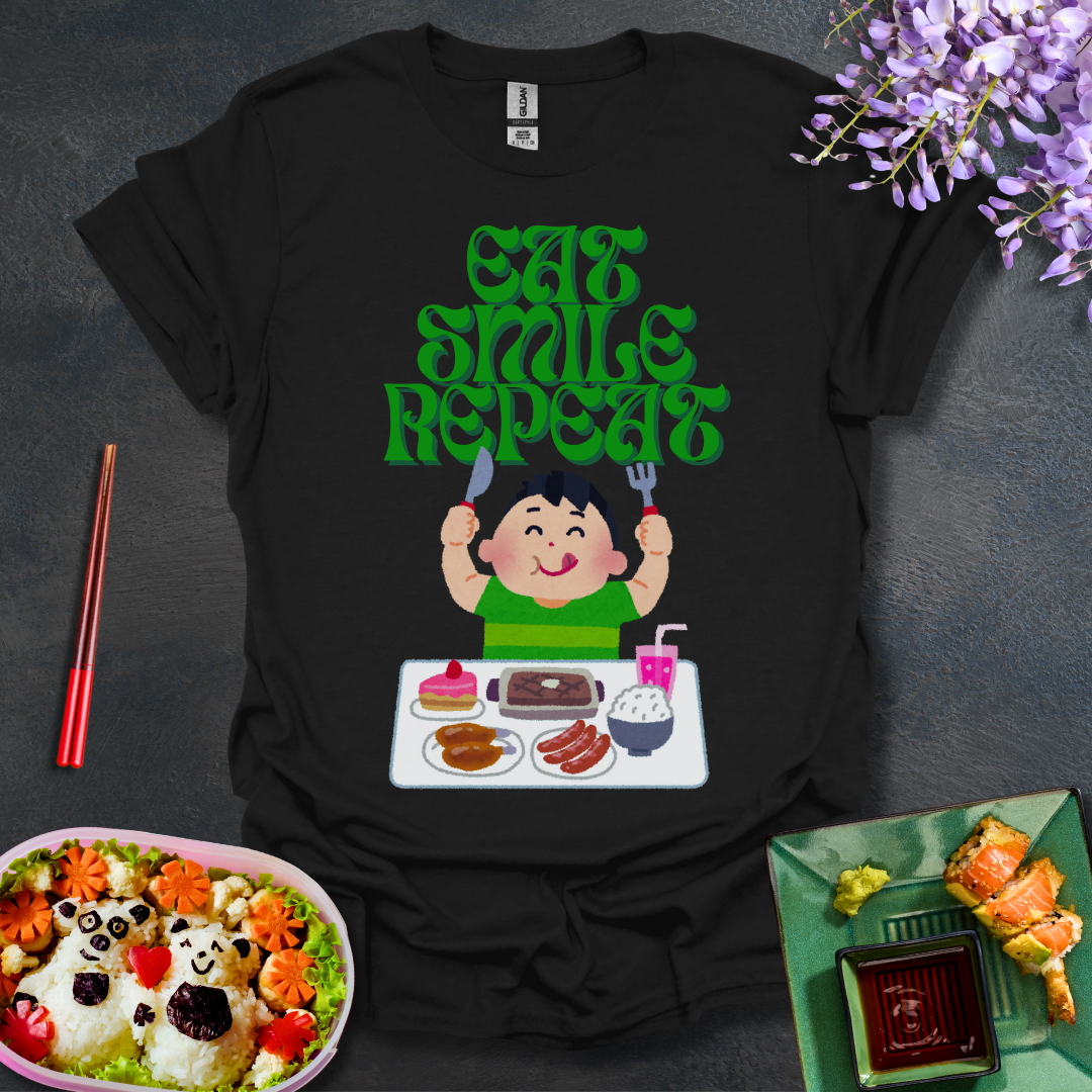 Eat Smile Repeat Softstyle T-Shirt