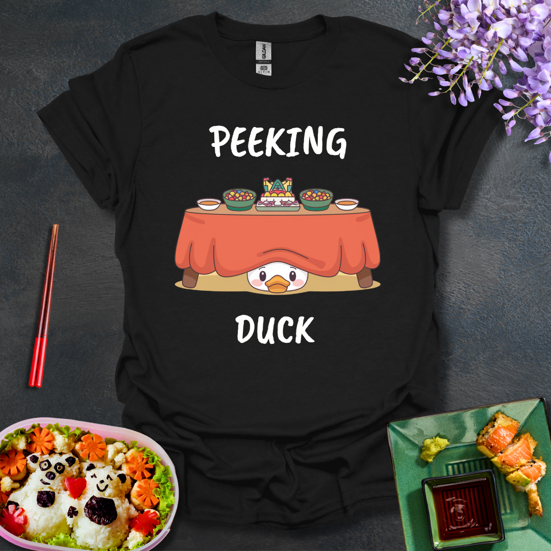 Peeking under the table Softstyle T-Shirt
