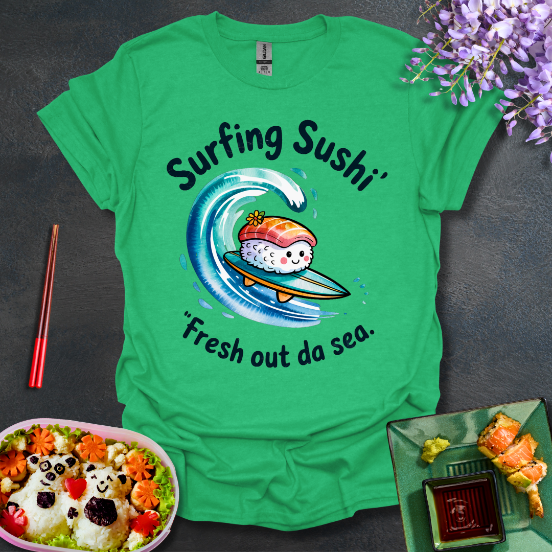 Surfing Sushi Softstyle T-Shirt