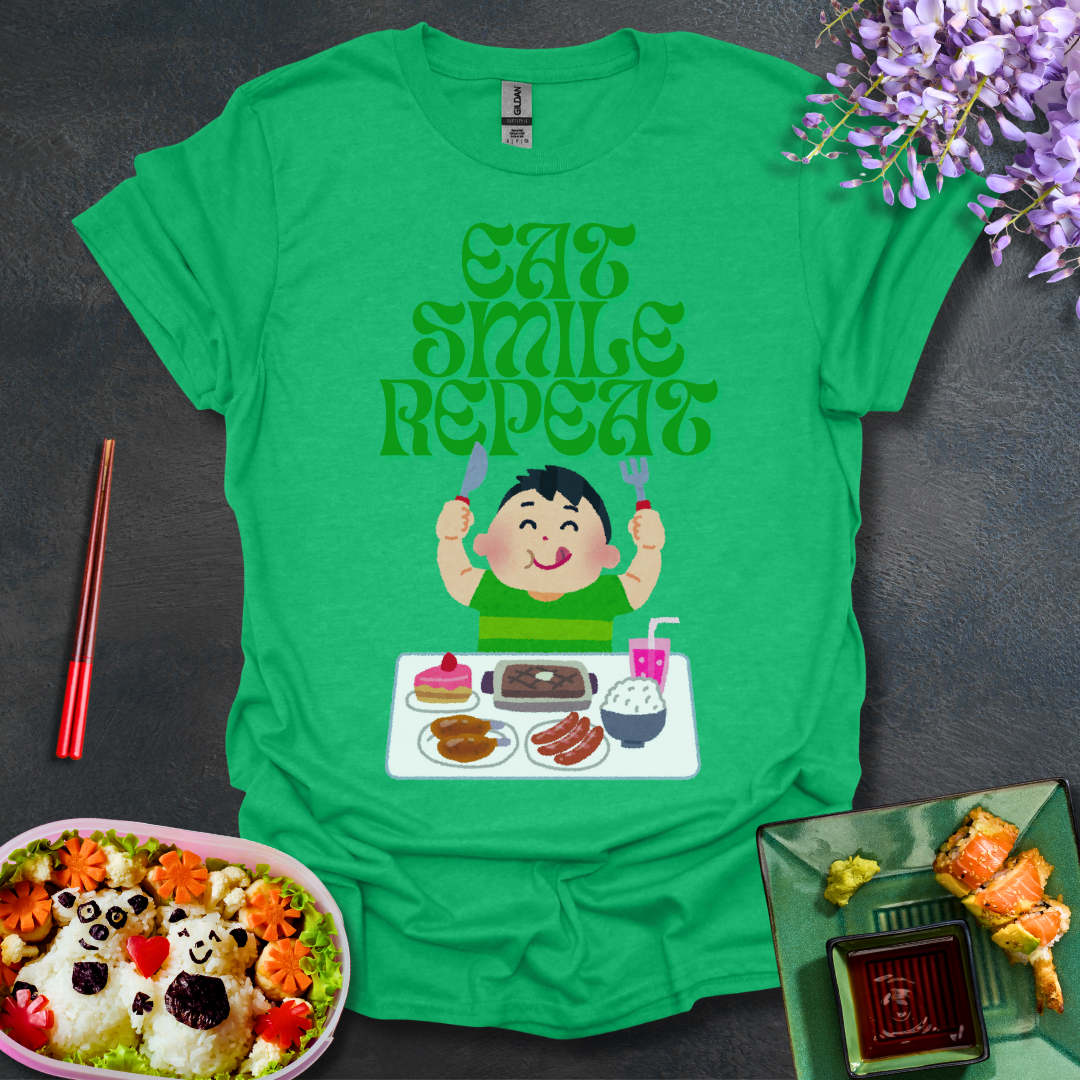 Eat Smile Repeat Softstyle T-Shirt