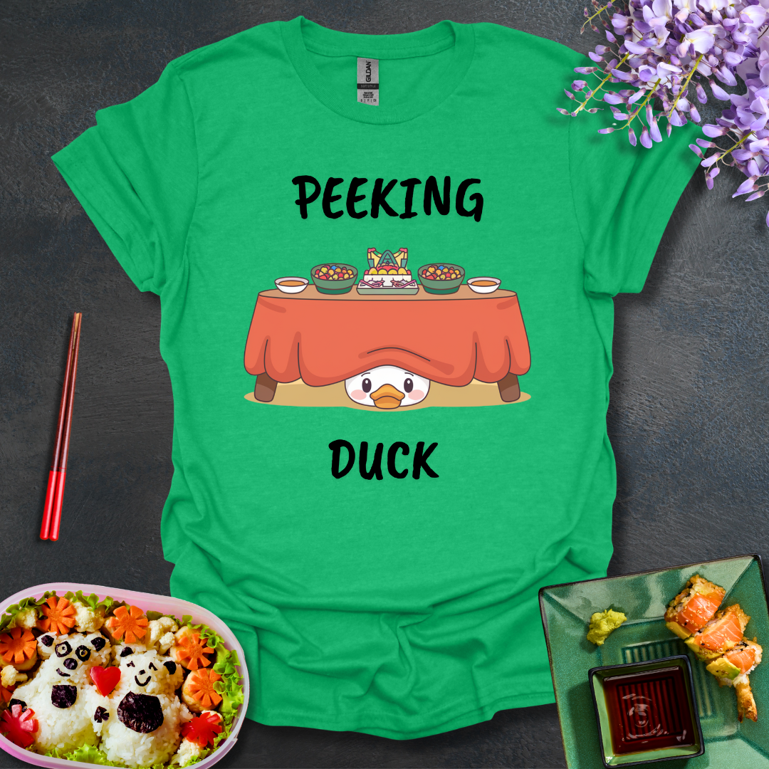 Peeking under the table Softstyle T-Shirt