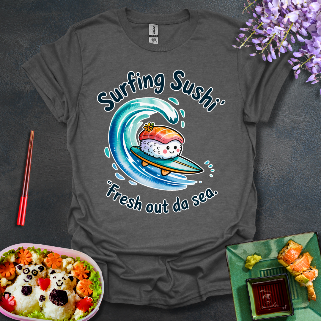Surfing Sushi Softstyle T-Shirt