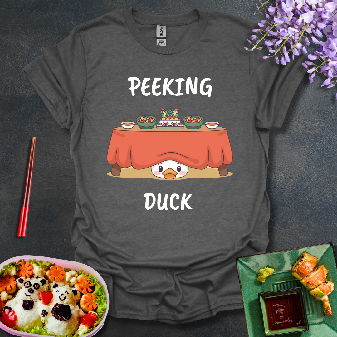 Peeking under the table Softstyle T-Shirt