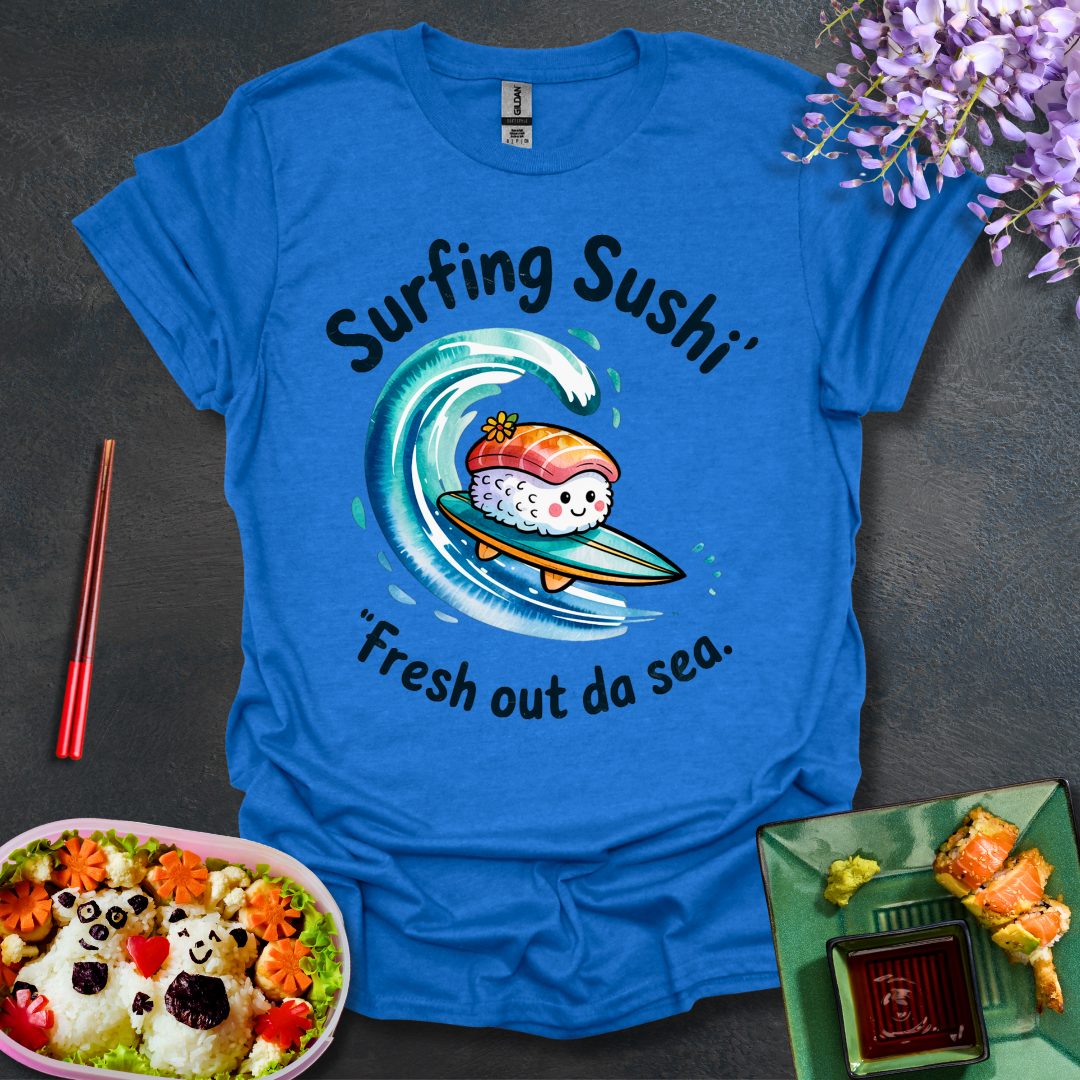 Surfing Sushi Softstyle T-Shirt