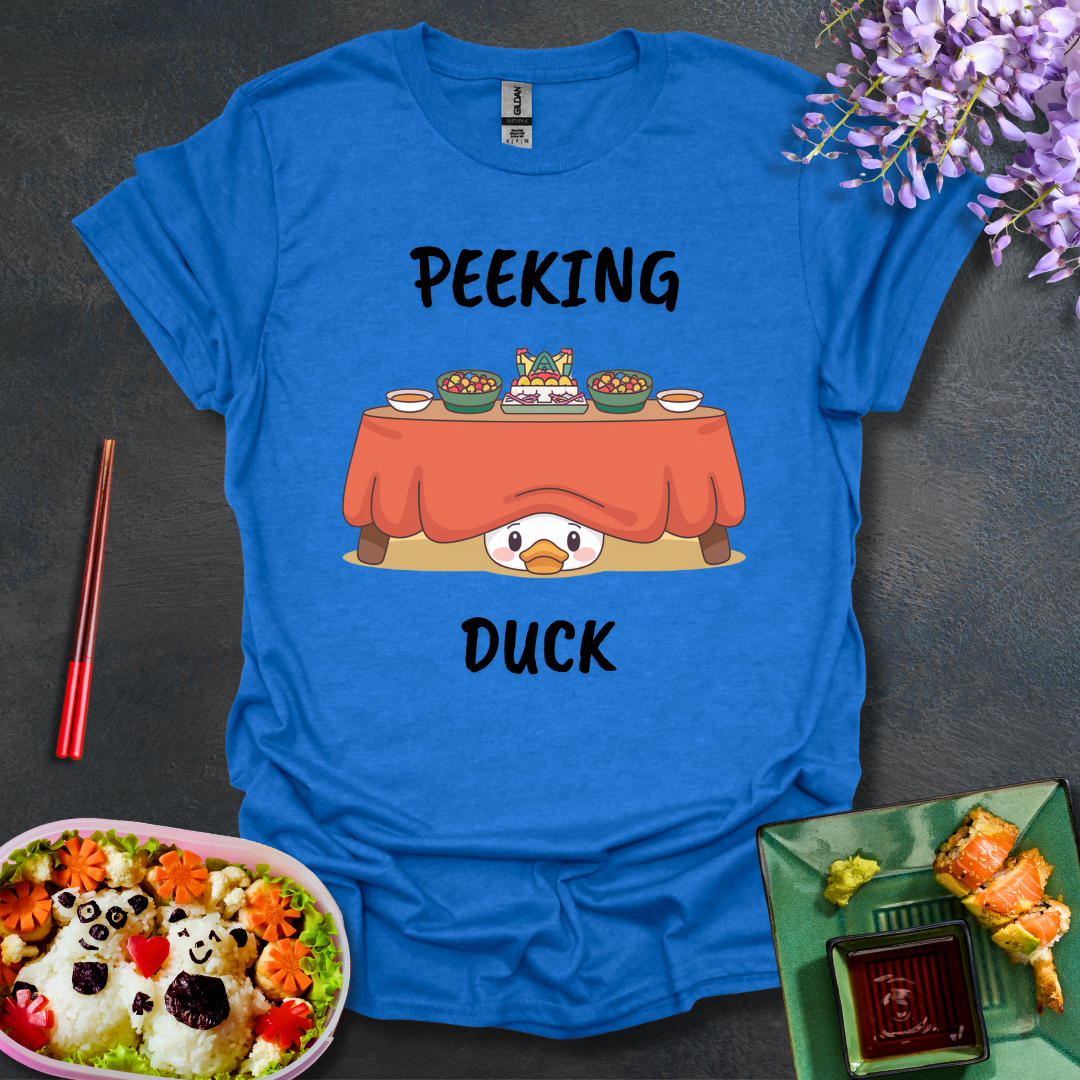 Peeking under the table Softstyle T-Shirt