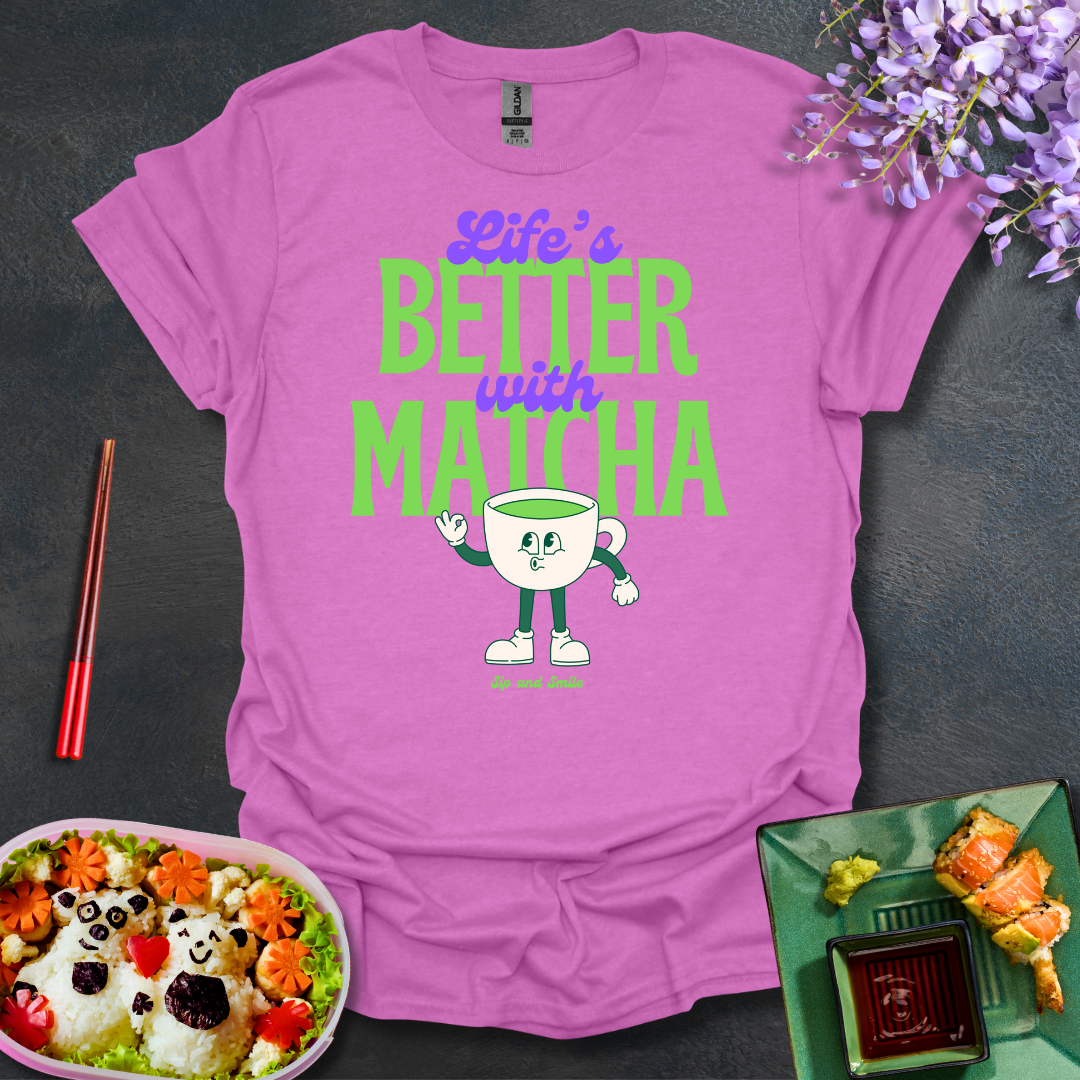 Life's better with Matcha Softstyle T-Shirt
