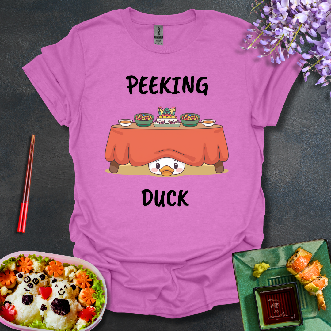 Peeking under the table Softstyle T-Shirt