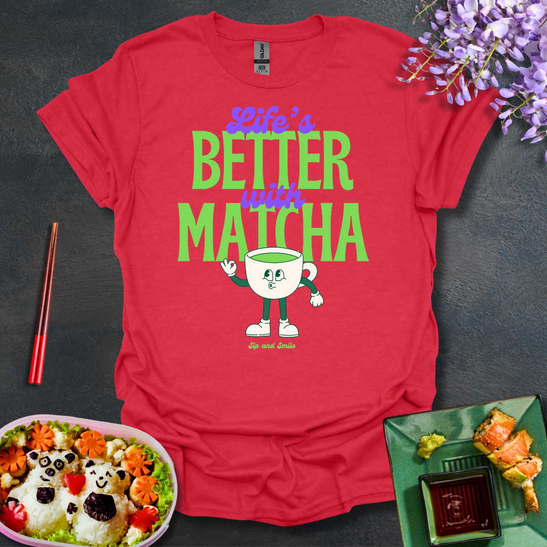 Life's better with Matcha Softstyle T-Shirt