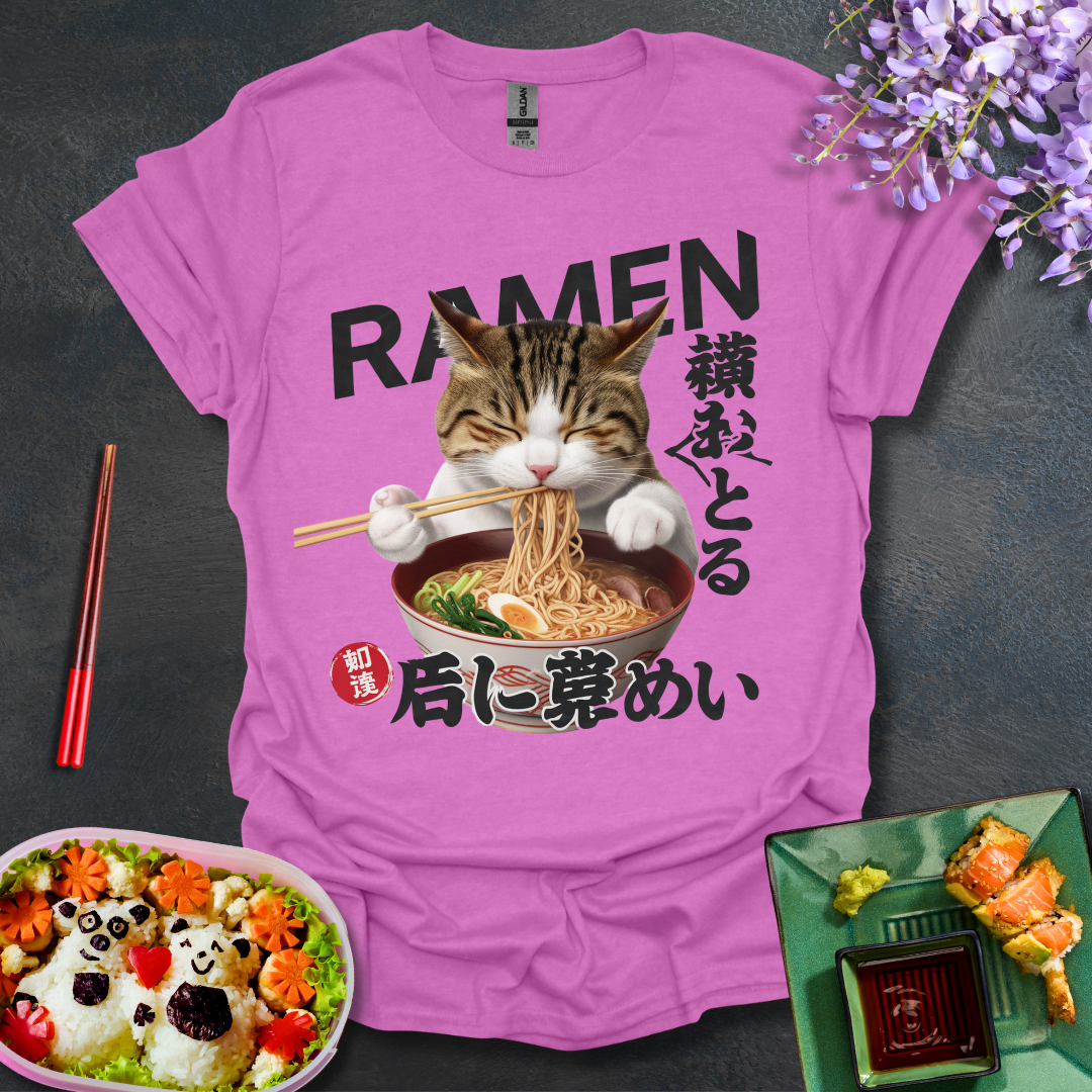 Cat Ramen Softstyle T-Shirt