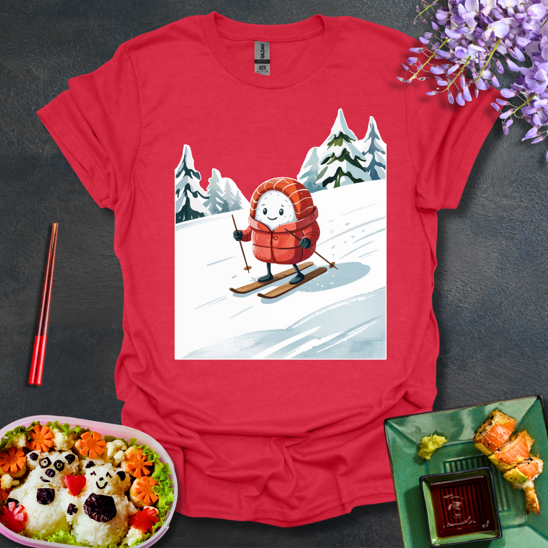 Skiing Sushi Softstyle T-Shirt