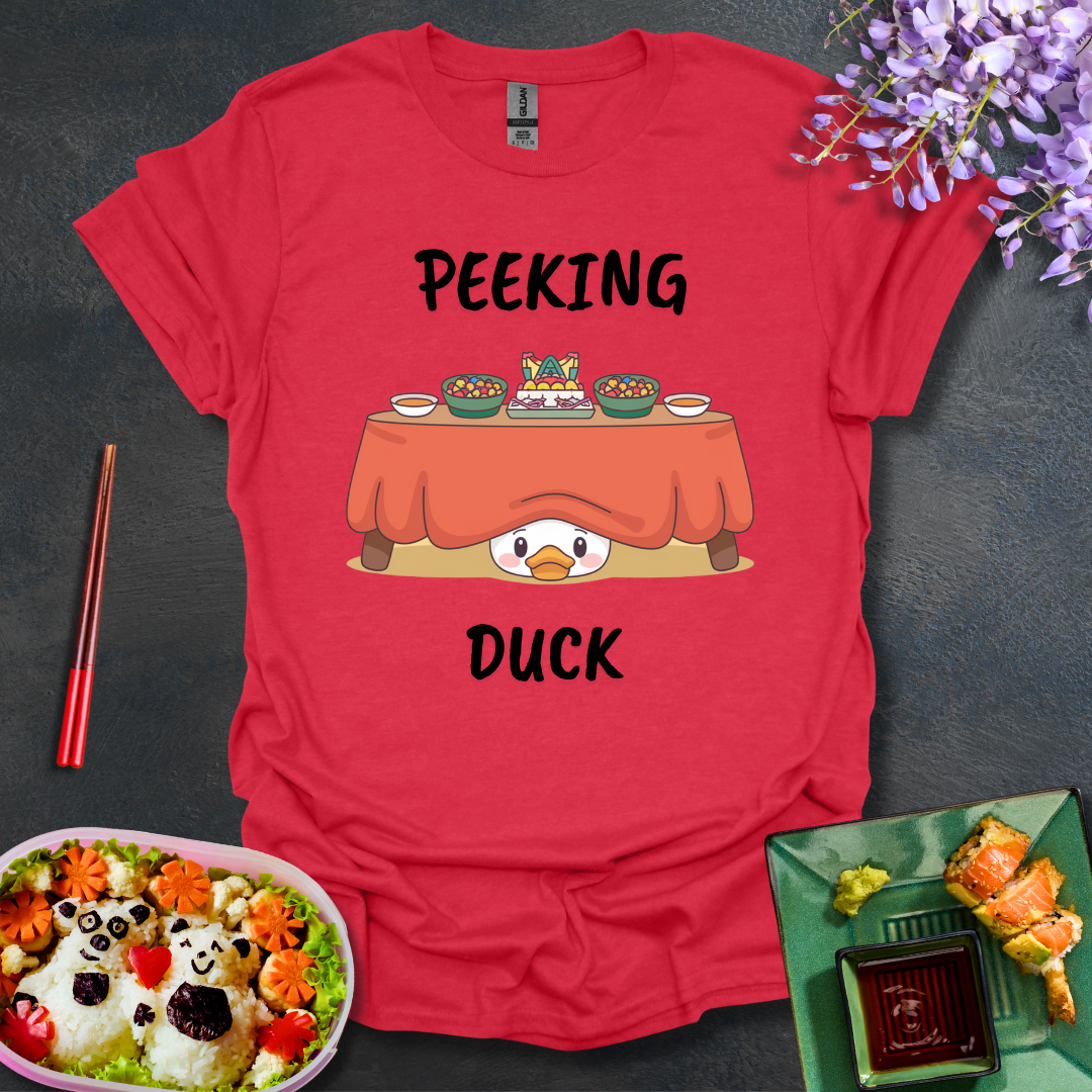 Peeking under the table Softstyle T-Shirt