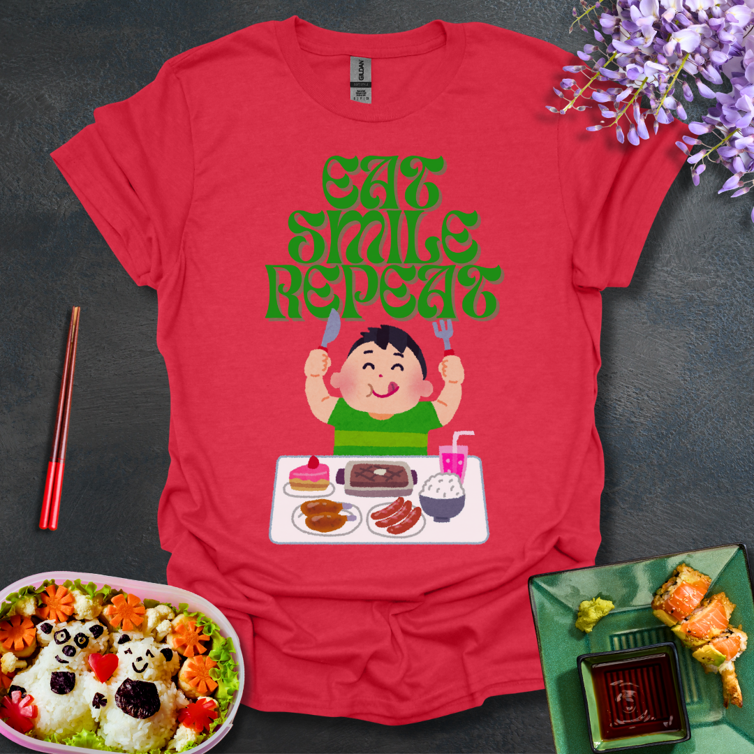 Eat Smile Repeat Softstyle T-Shirt