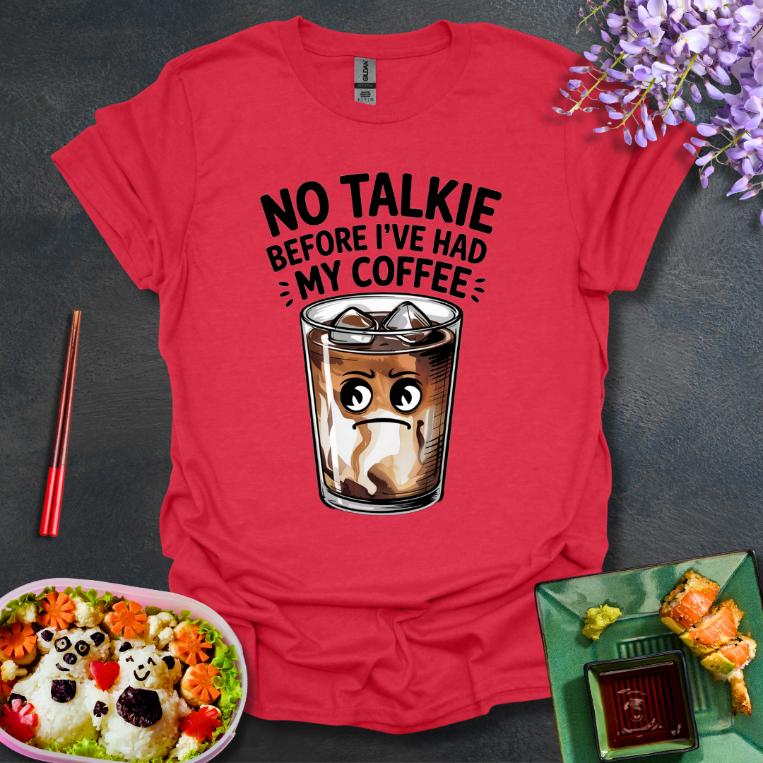 No Talkie before Coffee Softstyle T-Shirt