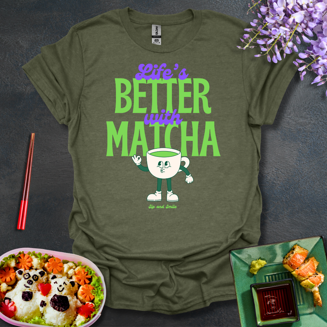 Life's better with Matcha Softstyle T-Shirt