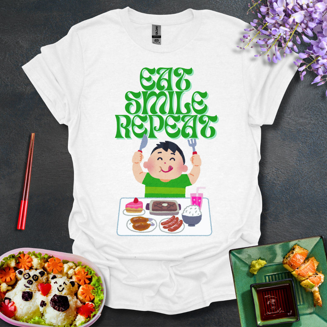 Eat Smile Repeat Softstyle T-Shirt