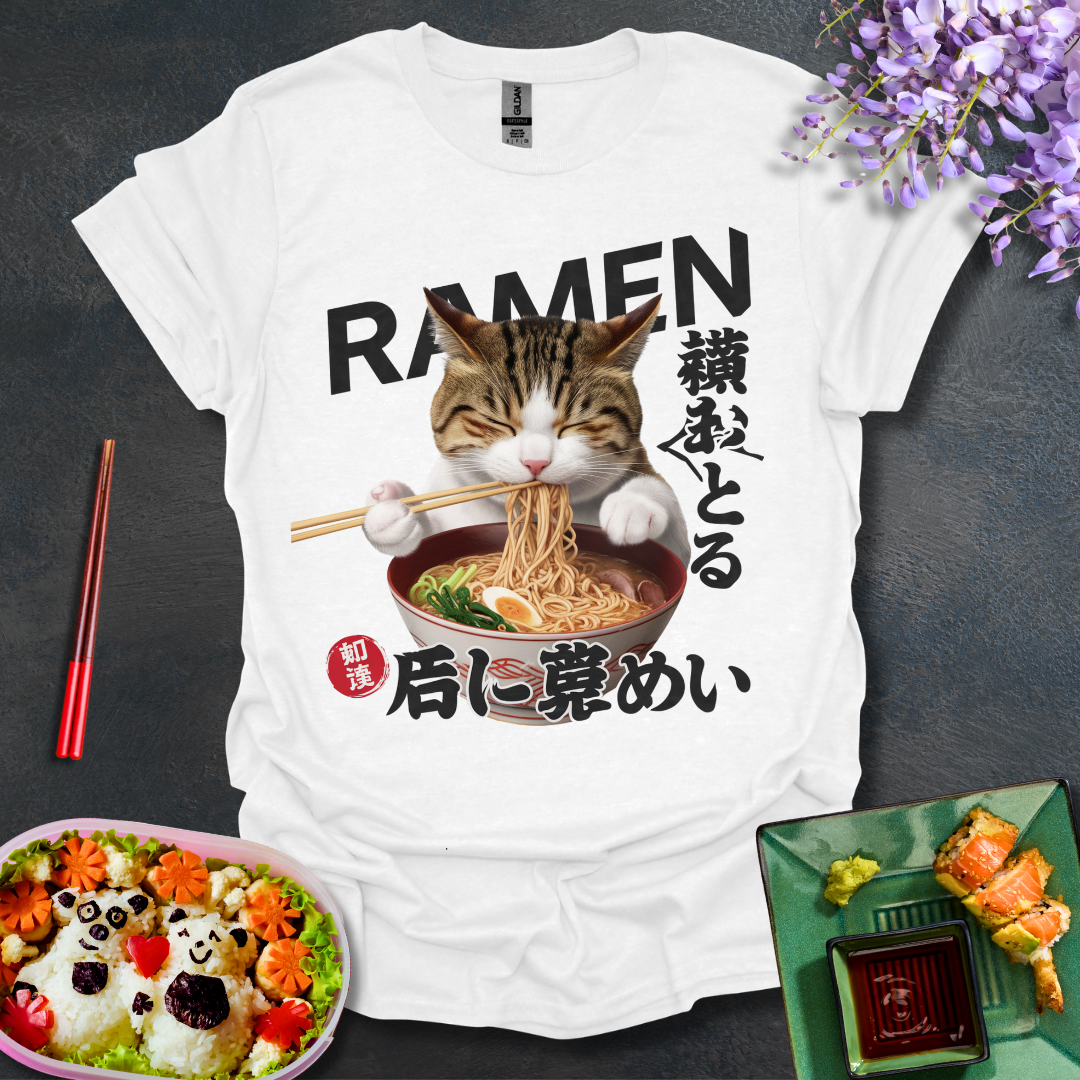 Cat Ramen Softstyle T-Shirt