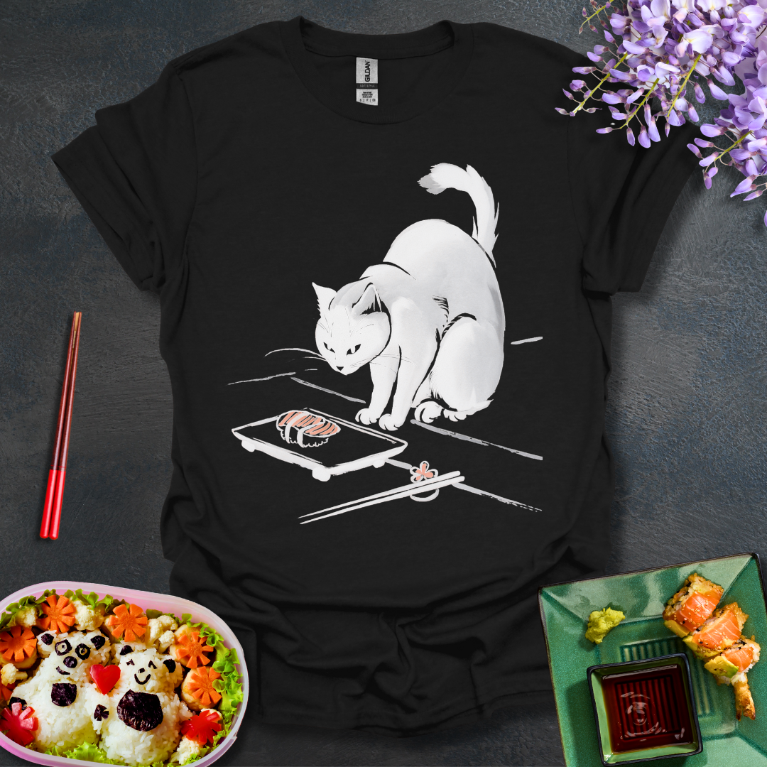 Ink Painting Cat Softstyle T-Shirt