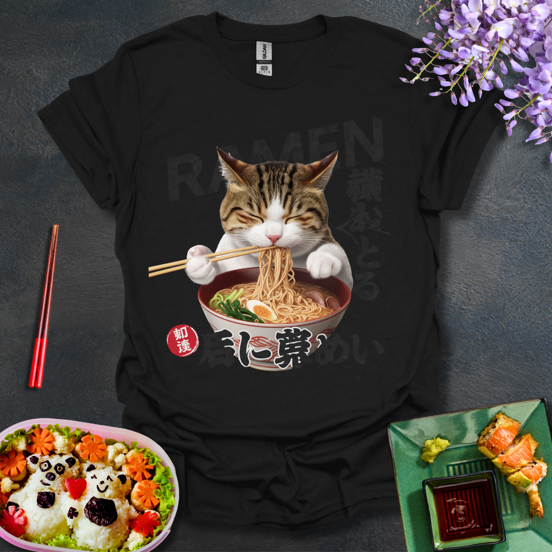 Cat Ramen Softstyle T-Shirt