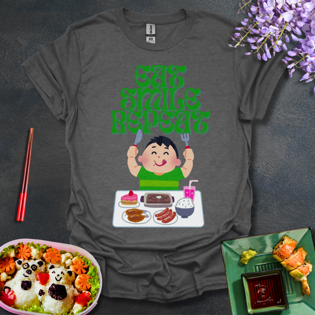 Eat Smile Repeat Softstyle T-Shirt