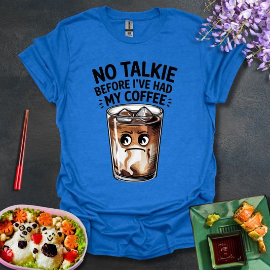 No Talkie before Coffee Softstyle T-Shirt