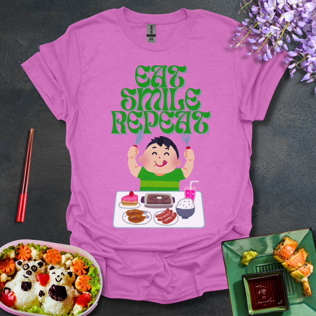 Eat Smile Repeat Softstyle T-Shirt