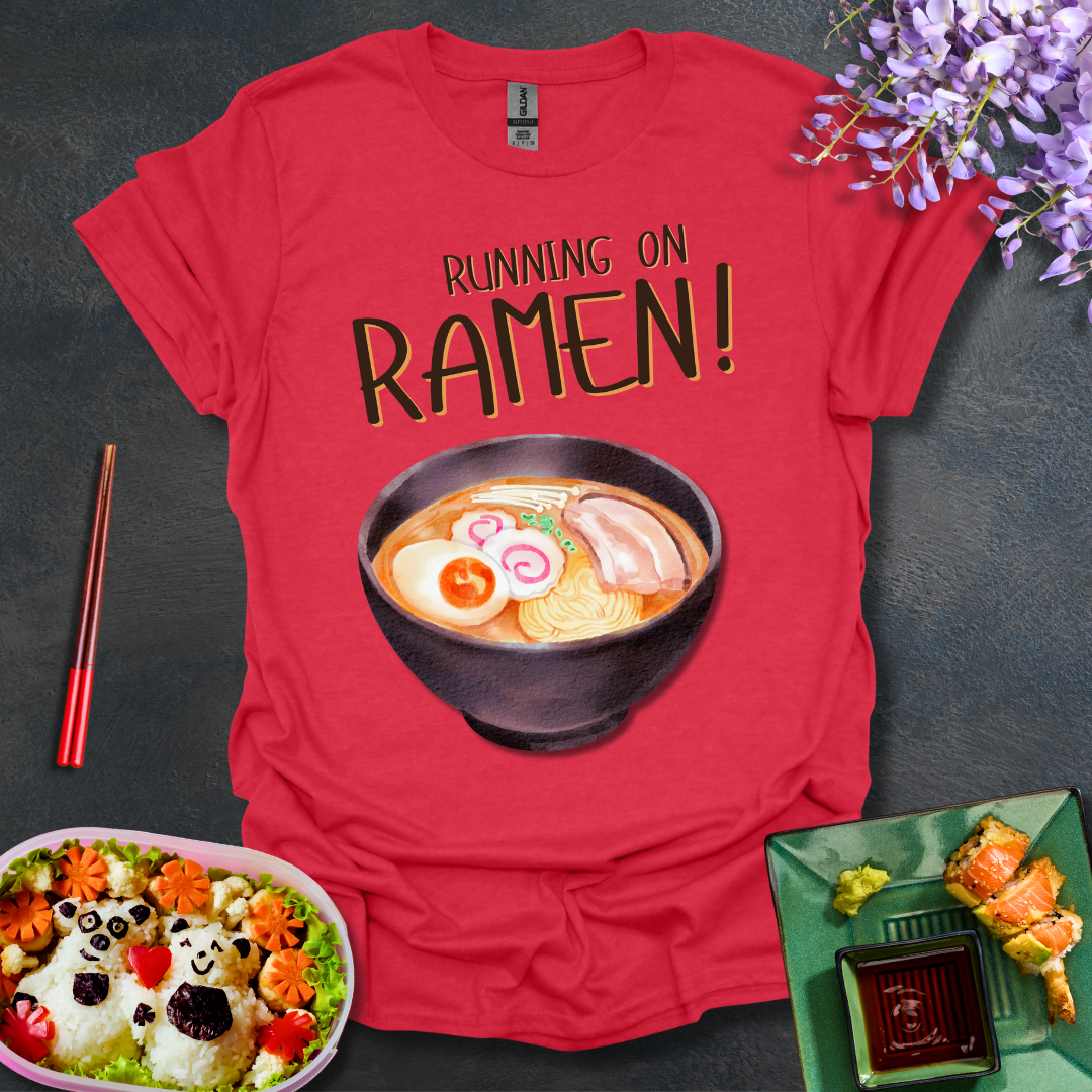 Running on Ramen Softstyle T-Shirt