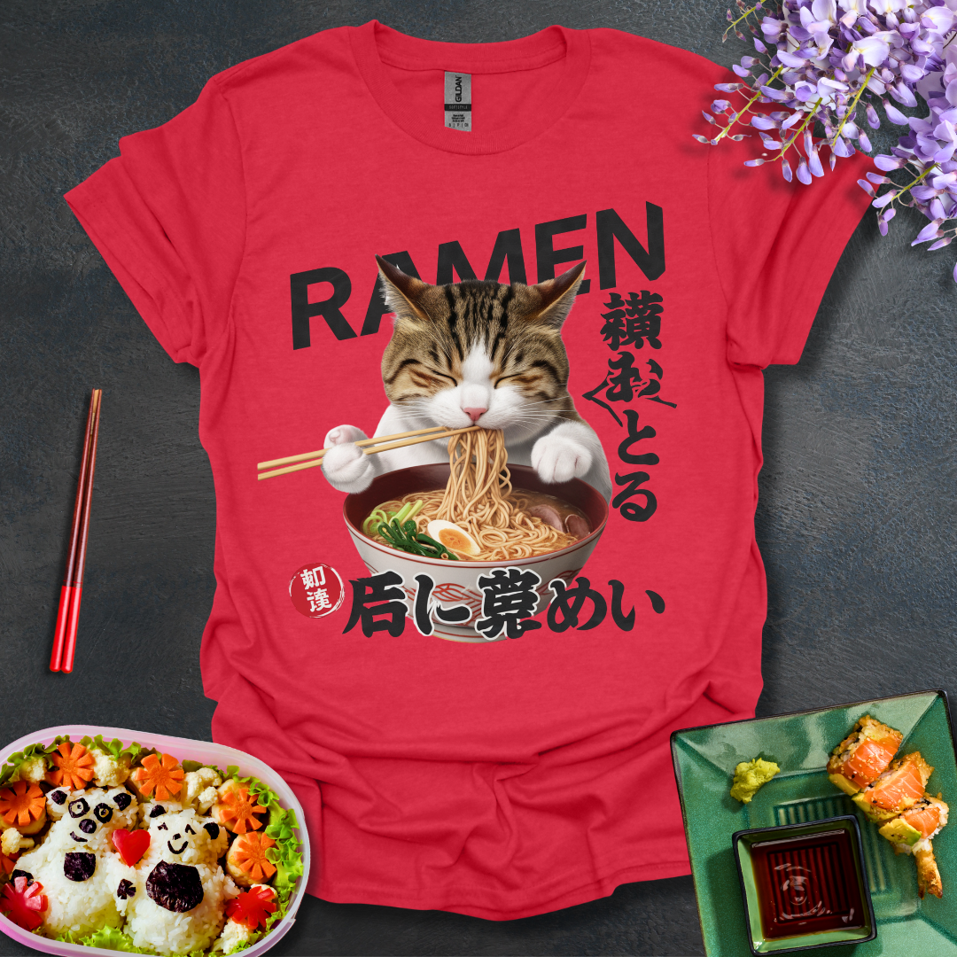 Cat Ramen Softstyle T-Shirt
