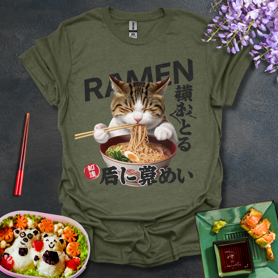 Cat Ramen Softstyle T-Shirt